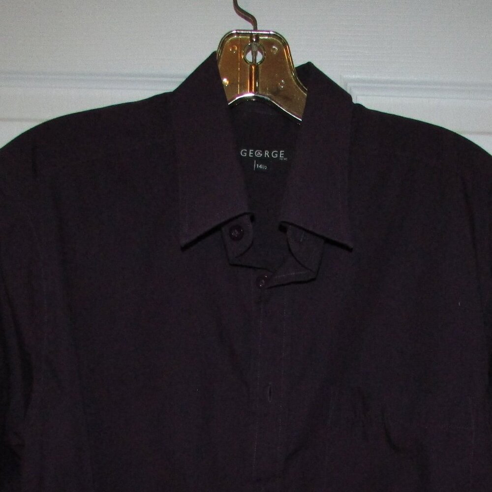 George Deep Purple Dress Shirt - 14 1/2